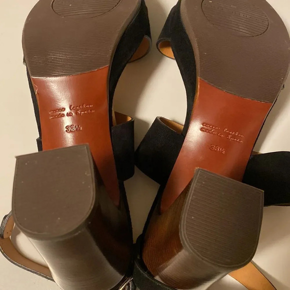 Chie Mihara heels EU 38.5 black with ankle strap closure excellent like new cond - Picture 9 of 11